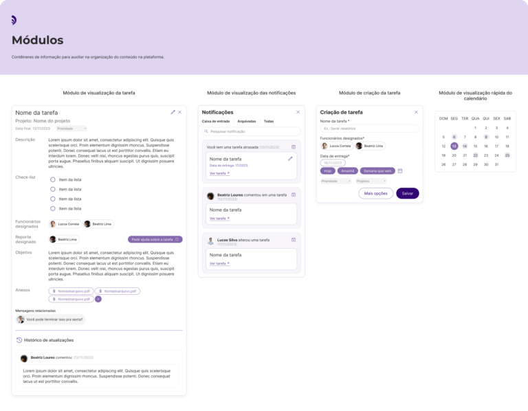 Módulos de Informação